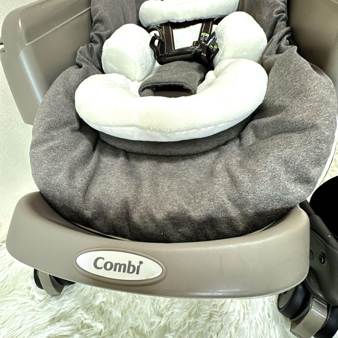 コンビ ネムリラAT BEDi 電動ハイローチェア ベビーラック ブラウン