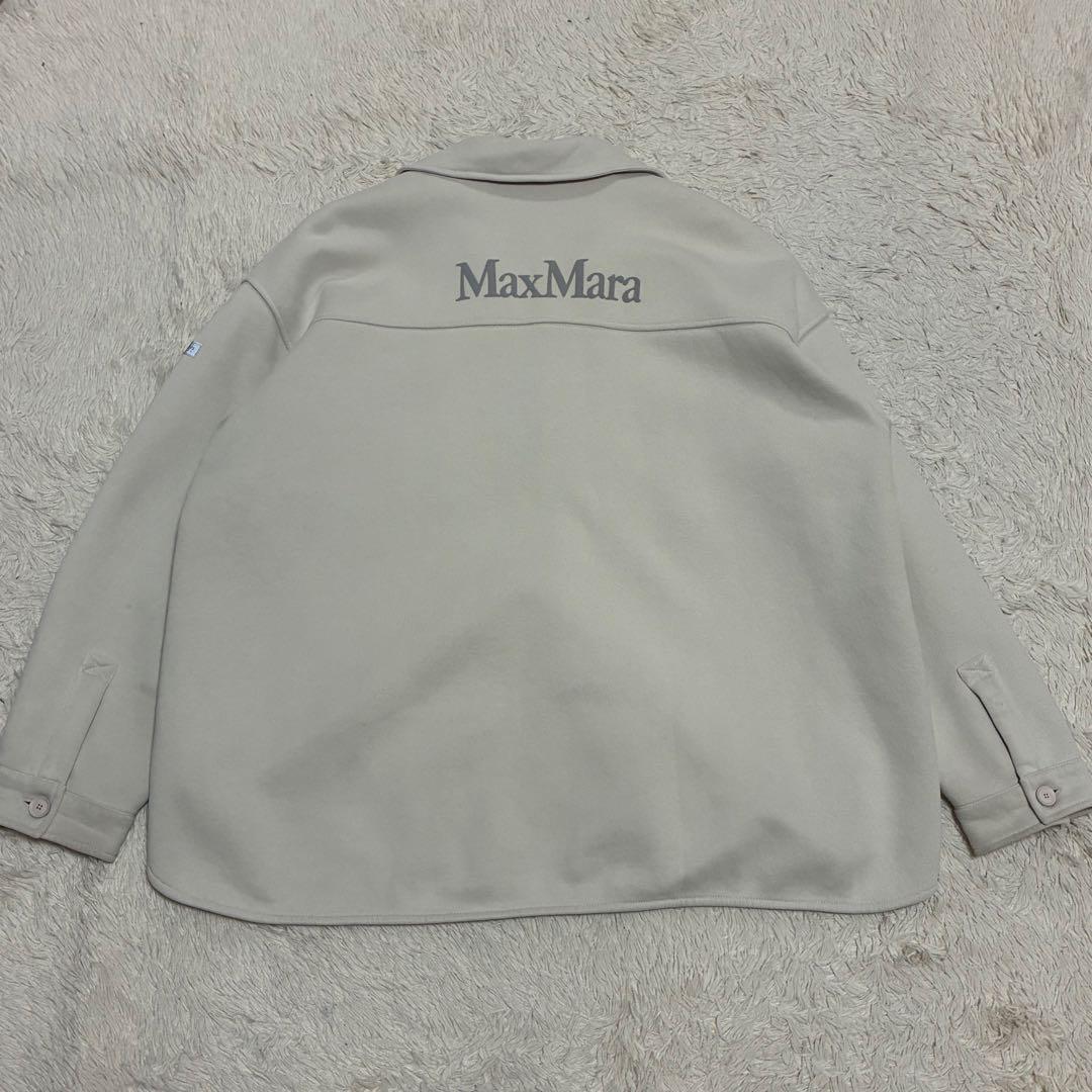MaxMara 2021年 ロゴ シャツジャケット オーバーサイズ スウェット