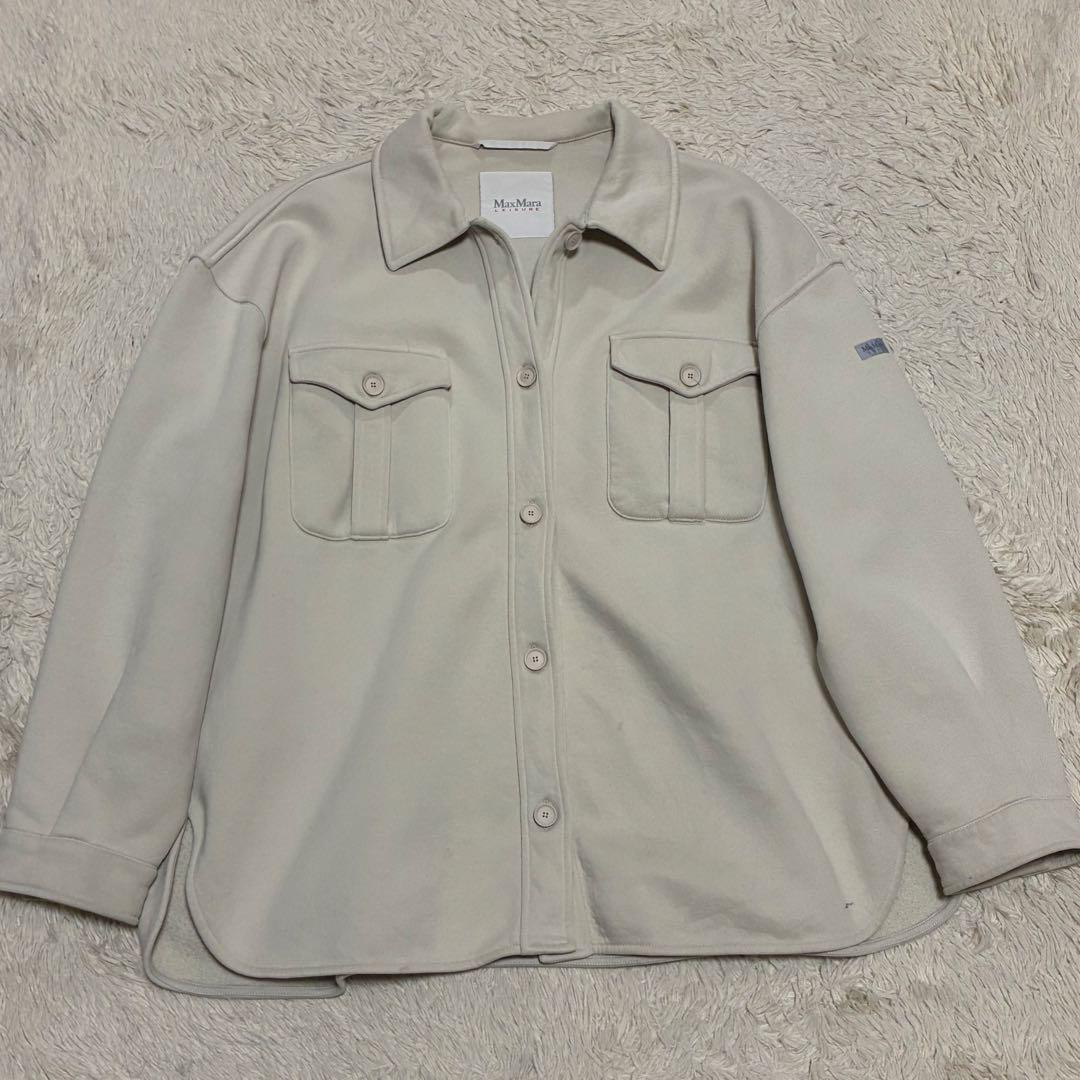 MaxMara 2021年 ロゴ シャツジャケット オーバーサイズ スウェット