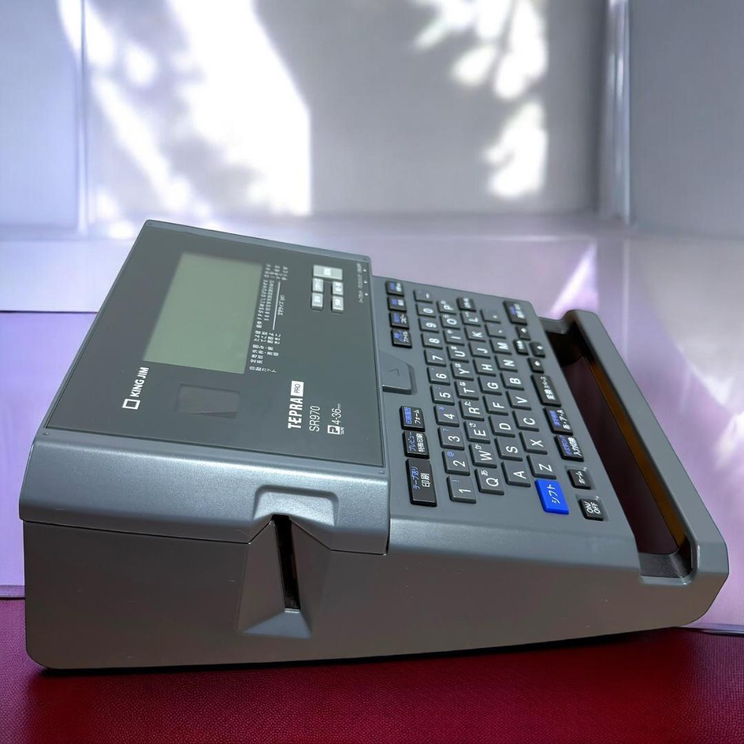 ☆美品 キングジム テプラ PRO SR970 ソリッドグレー ラベルライター