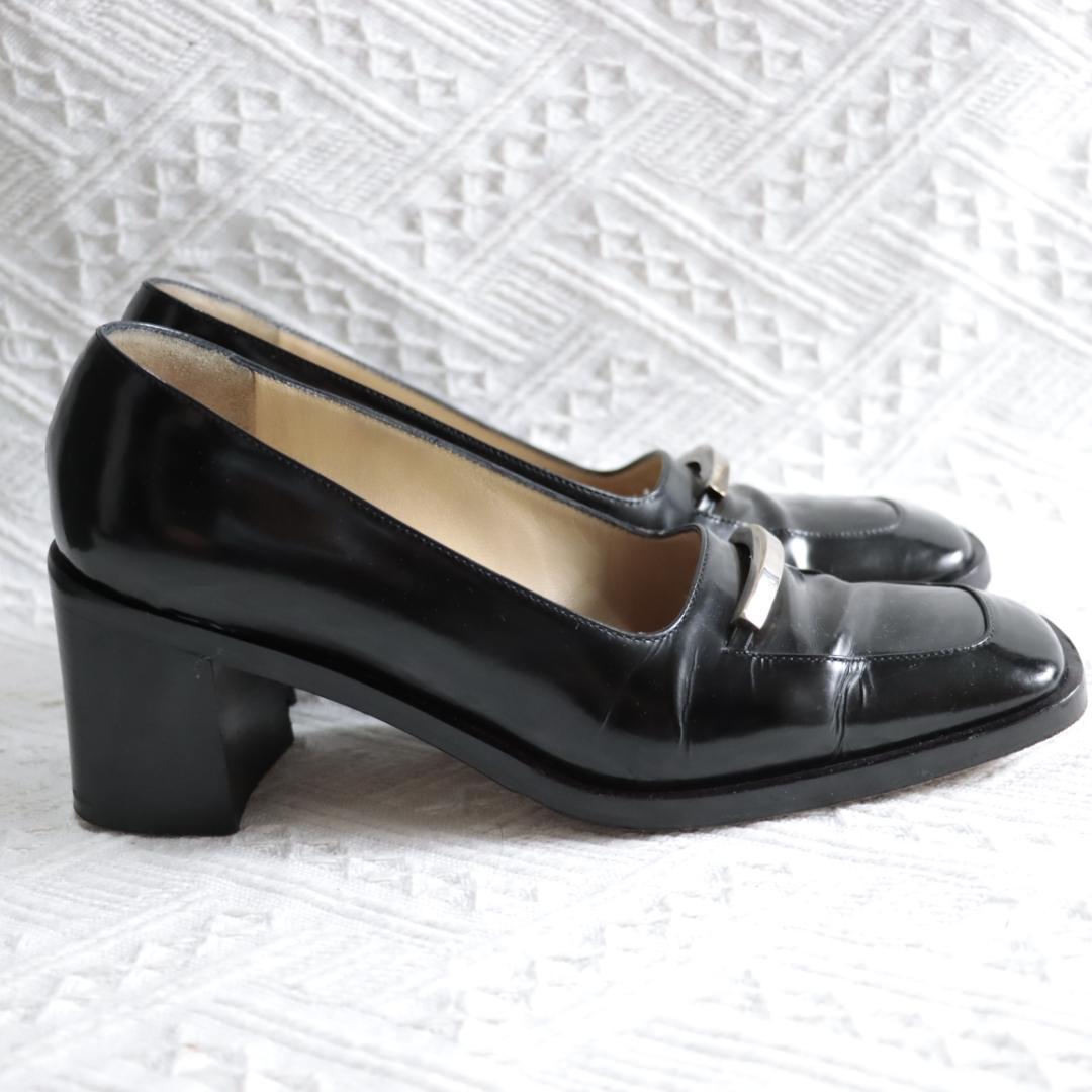 美品！GUCCI　レザーシューズ　パンプス　ローファー　ヒール　箱付き　23.5