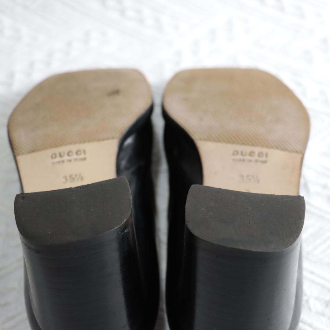 美品！GUCCI　レザーシューズ　パンプス　ローファー　ヒール　箱付き　23.5