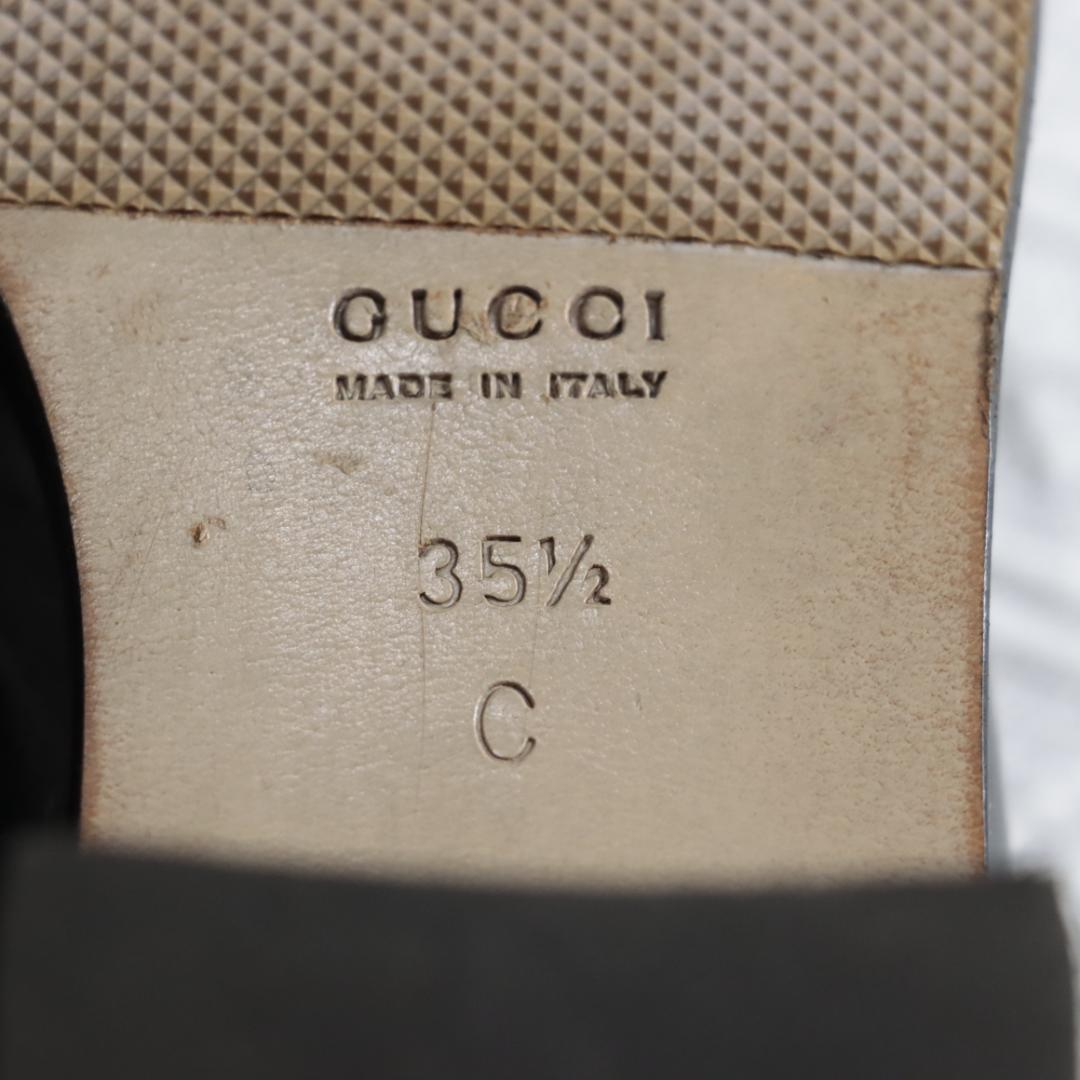 美品！GUCCI　レザーシューズ　パンプス　ローファー　ヒール　箱付き　23.5