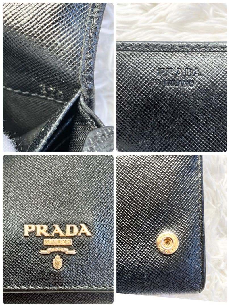 専用プラダ 長財布 サフィアーノレザー 1MH132 ゴールド金具 本革 黒