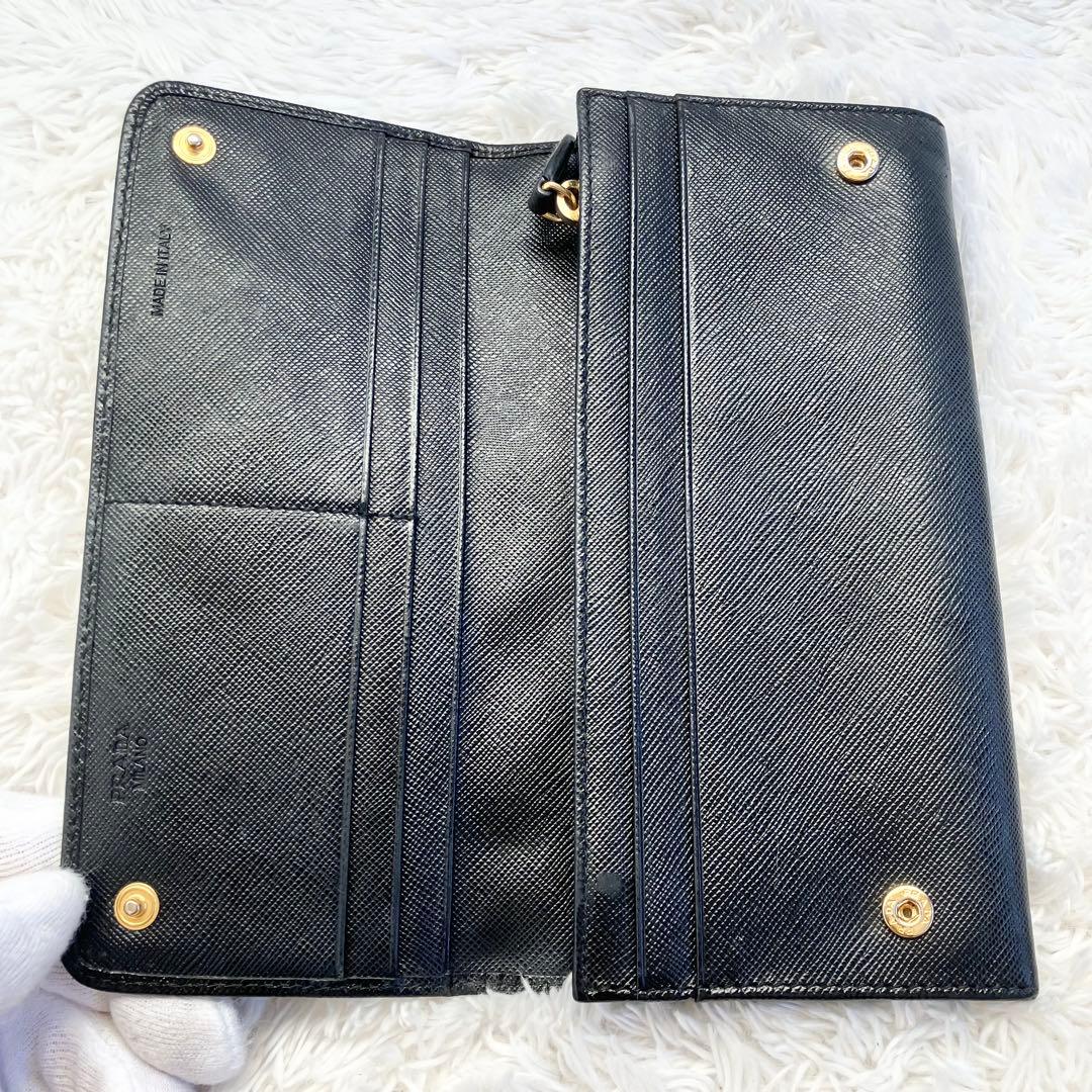 専用プラダ 長財布 サフィアーノレザー 1MH132 ゴールド金具 本革 黒