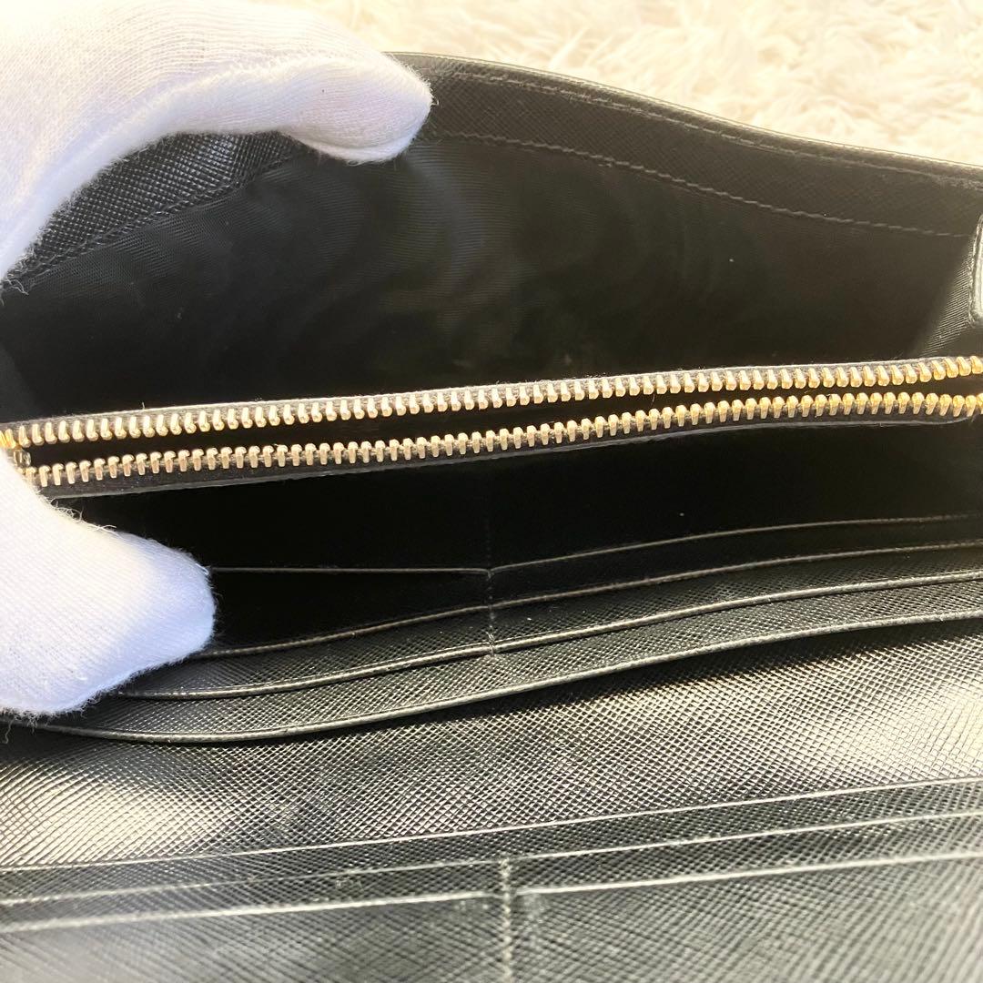 専用プラダ 長財布 サフィアーノレザー 1MH132 ゴールド金具 本革 黒