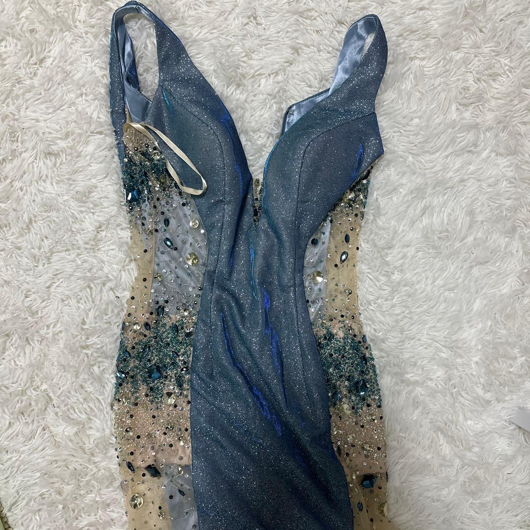 イルマ　IRMA ビーズ装飾 Vネックナイトドレス　キャバ