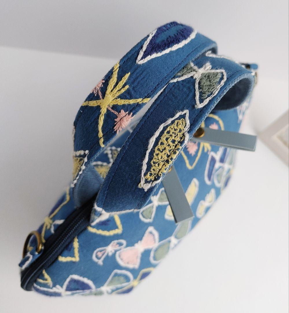 1点のみ ミナペルホネン レア スカイフラワー ミニサイズバッグ