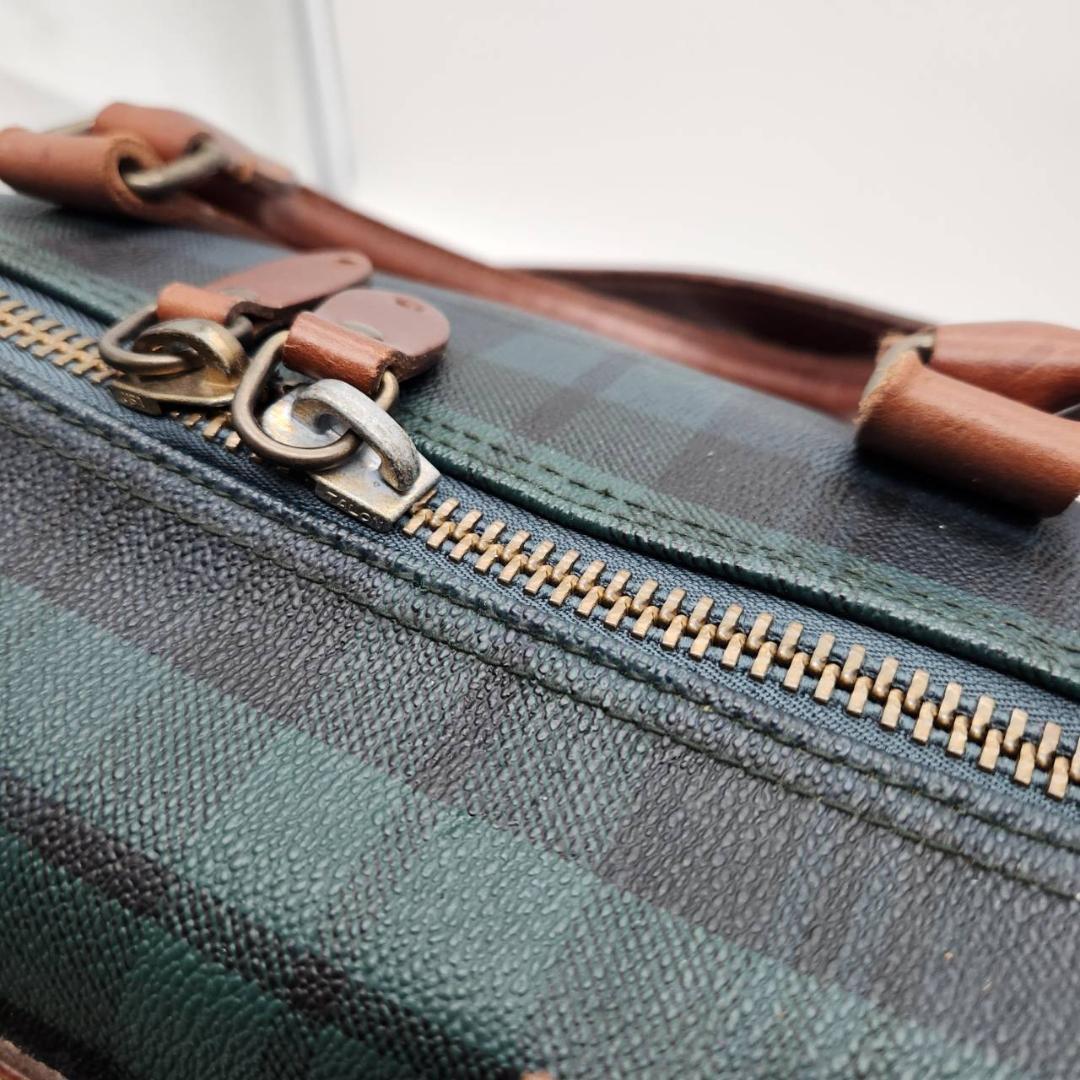 ポロラルフローレン ボストンバッグ 幅60 チェック柄 PVC 旅行鞄 メンズ