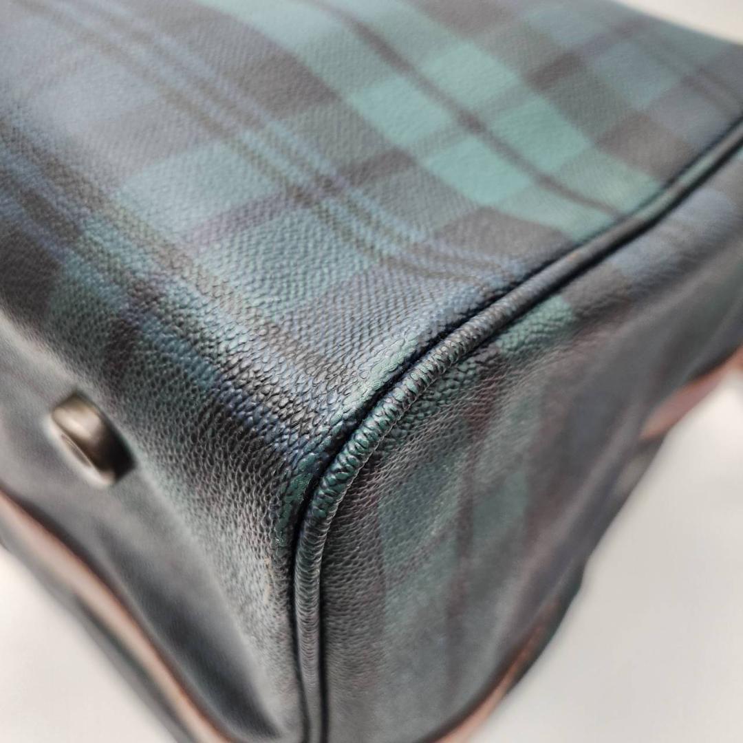 ポロラルフローレン ボストンバッグ 幅60 チェック柄 PVC 旅行鞄 メンズ