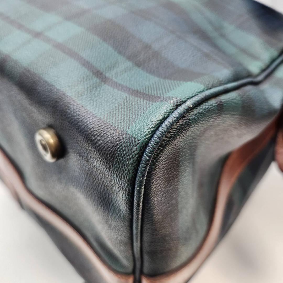 ポロラルフローレン ボストンバッグ 幅60 チェック柄 PVC 旅行鞄 メンズ