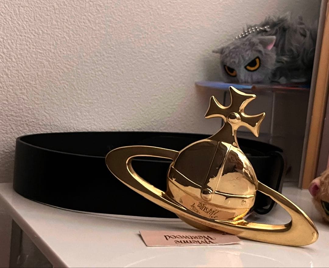 ヴィヴィアン ウエストウッド オーブ ベルト 黒x金 Nana vivienne