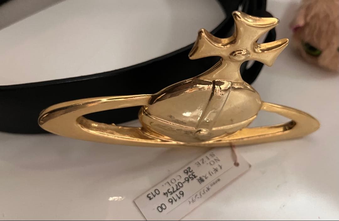 ヴィヴィアン ウエストウッド オーブ ベルト 黒x金 Nana vivienne