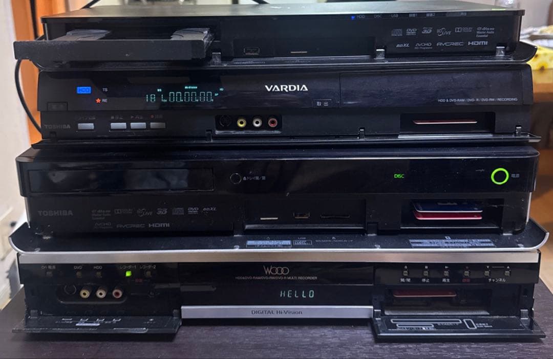 TOSHIBA 東芝 DBR-M490 ブルーレイ 4台