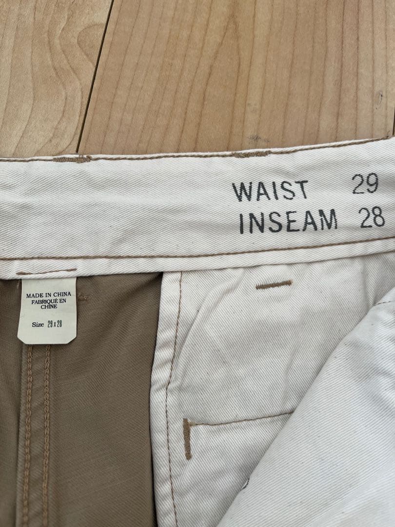 RRL ビームスプラス別注 VH-63 w29ベージュ チノパン ボタンフライ