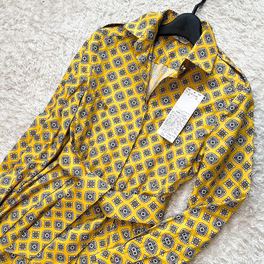 最高級白タグ✨MAXMARA コットンポプリンドレス ロゴボタン ベルト付 34