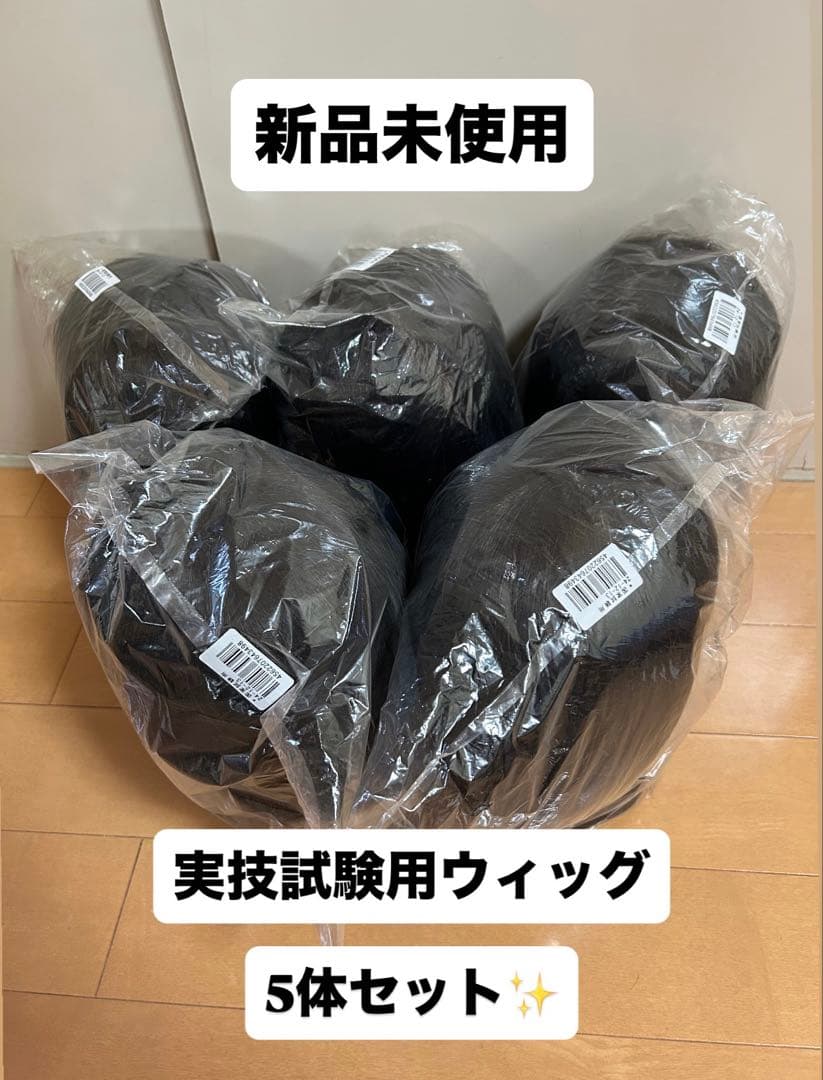 ☆メルカリ最安値☆美容師実技試験用 ウィッグ 24-12-13