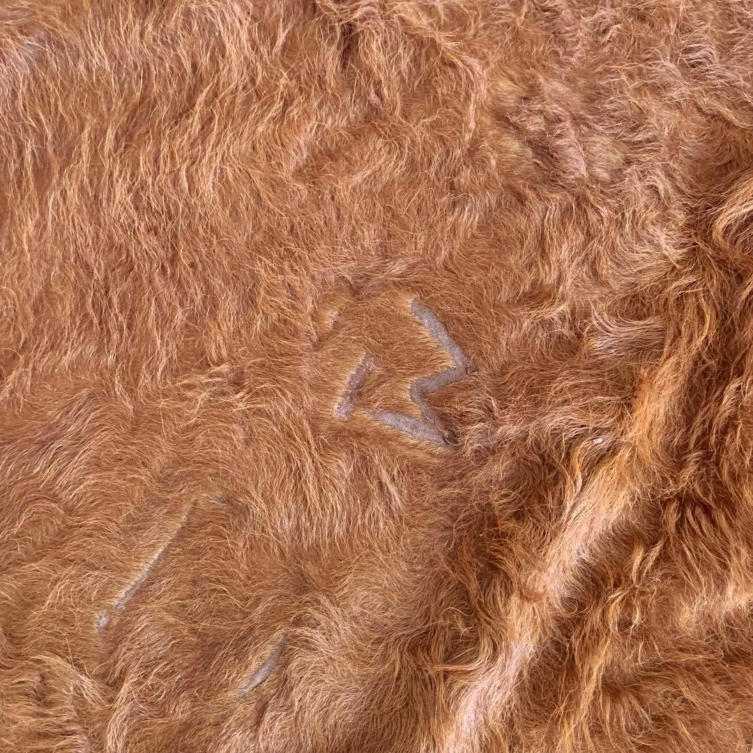 未使用 IKEA カウハイド KOLDBY ブラウン 牛革 ラグ 特大 カウラグ