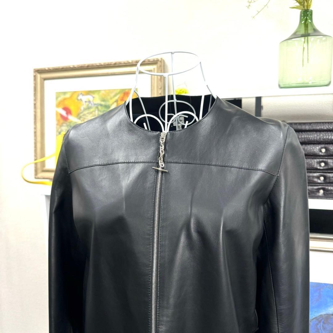 美品 HERMES シェーヌダンクル 34 レザーワンピース