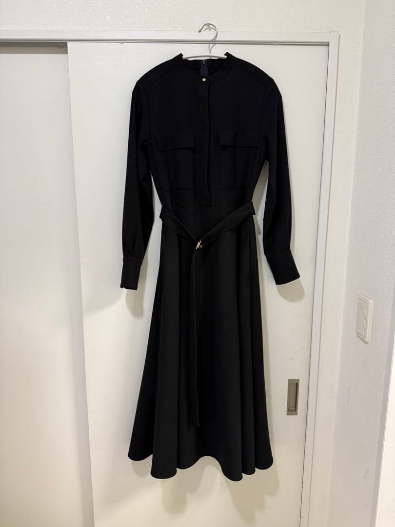 アルアバイル　ジョーゼットサファリポケットワンピース