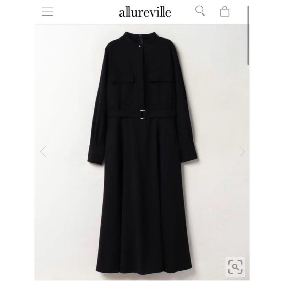 アルアバイル　ジョーゼットサファリポケットワンピース