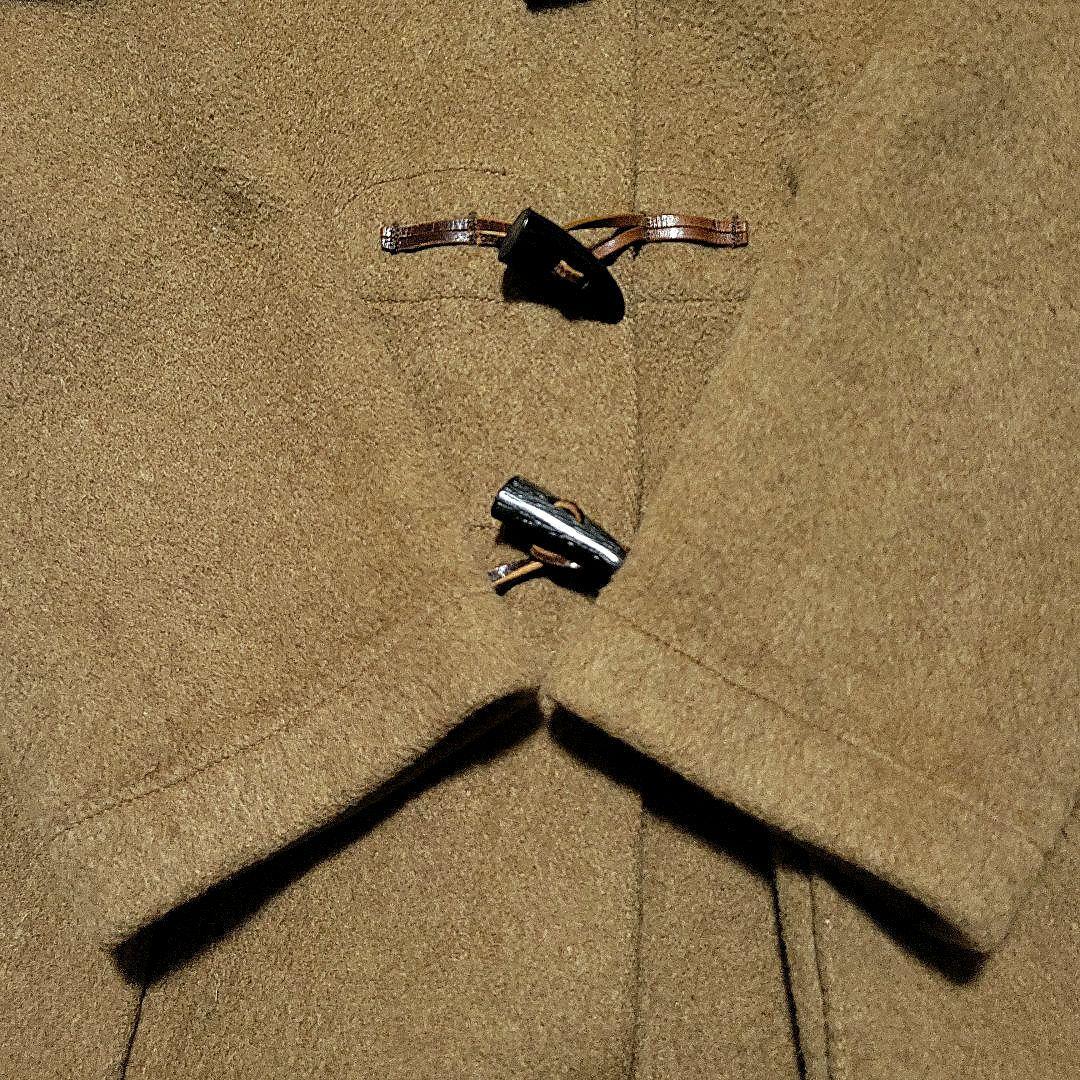 グローバーオール　ダッフルコート チェック 大きいサイズ イギリス製 キャメル