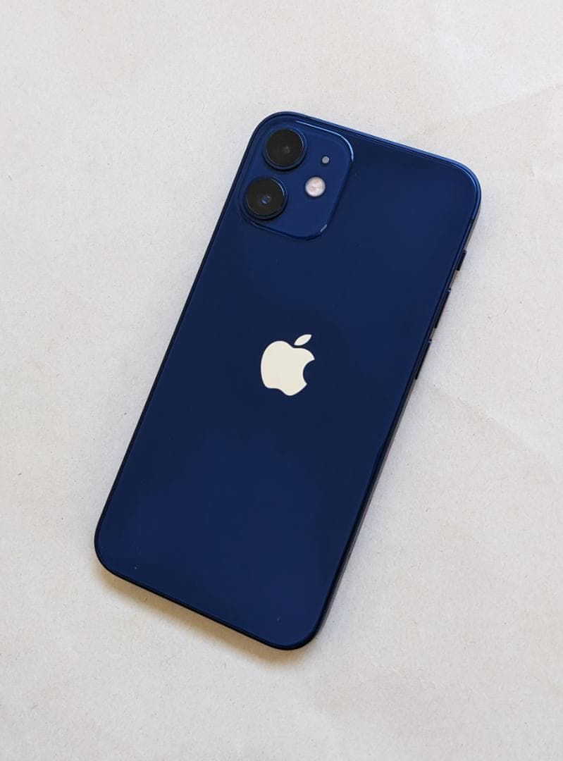 美品 iPhone 12 mini 64GB SIMフリー 顔認証対応　ブルー