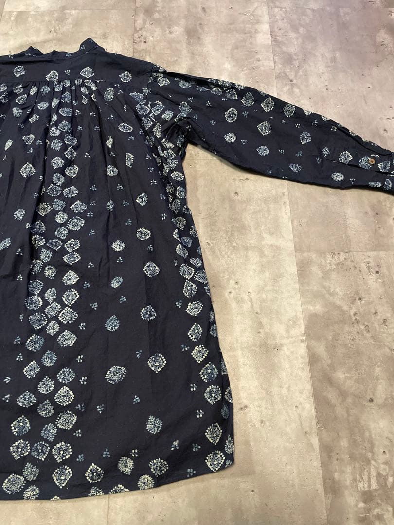 【美品】Rby 45rpm シャツ チュニック 綿100% インディゴ