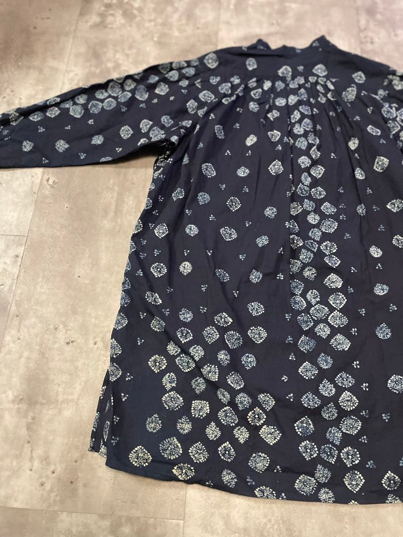 【美品】Rby 45rpm シャツ チュニック 綿100% インディゴ