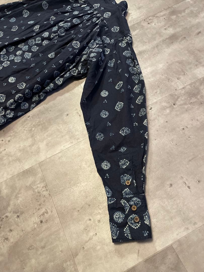 【美品】Rby 45rpm シャツ チュニック 綿100% インディゴ