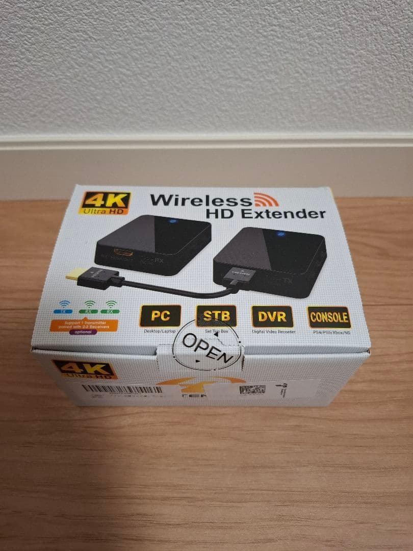 ワイヤレス HDMI送信機 受信機 hdmi 無線 4K 設定不要 安定伝送