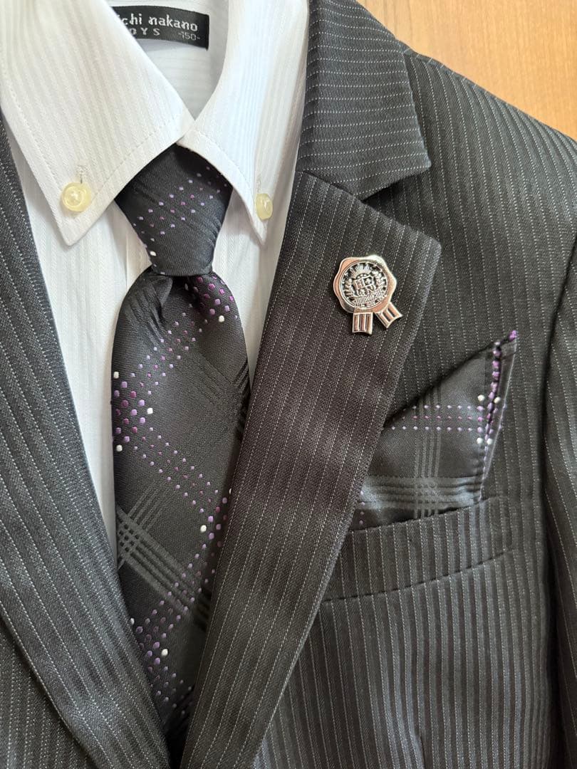 美品　hiromichi nakano ストライプスーツ 150センチ