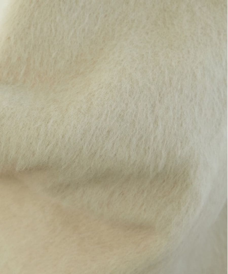 LA PEAU DE GEM シャギー ジップブルゾン ページュ F