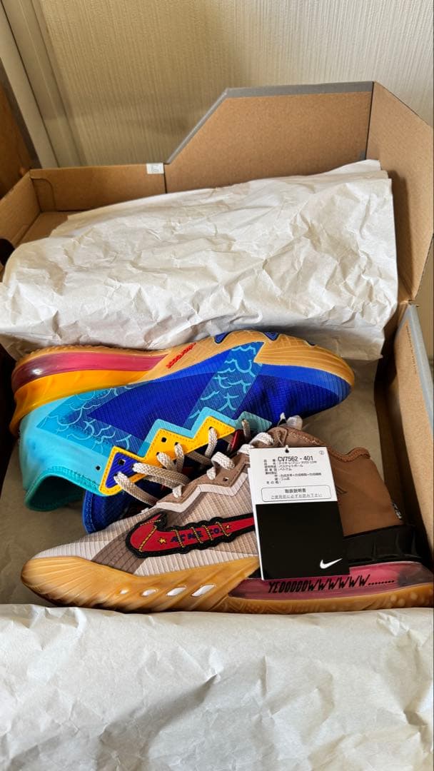 シューズ(男性用) NIKE LEBRON 18 LOW SPACE JAM