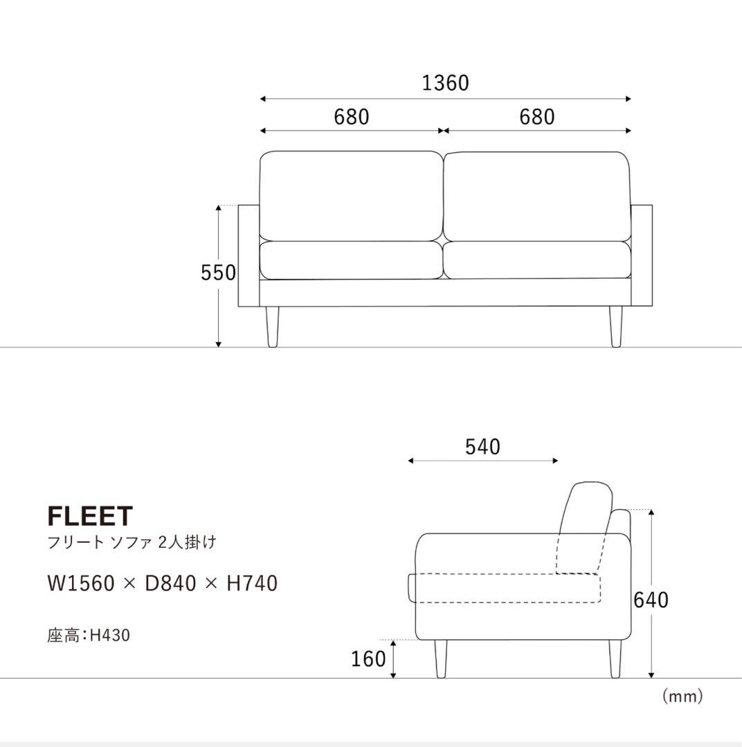 【超美品】CRASHGATE クラッシュゲート フリート 2シーター ソファ