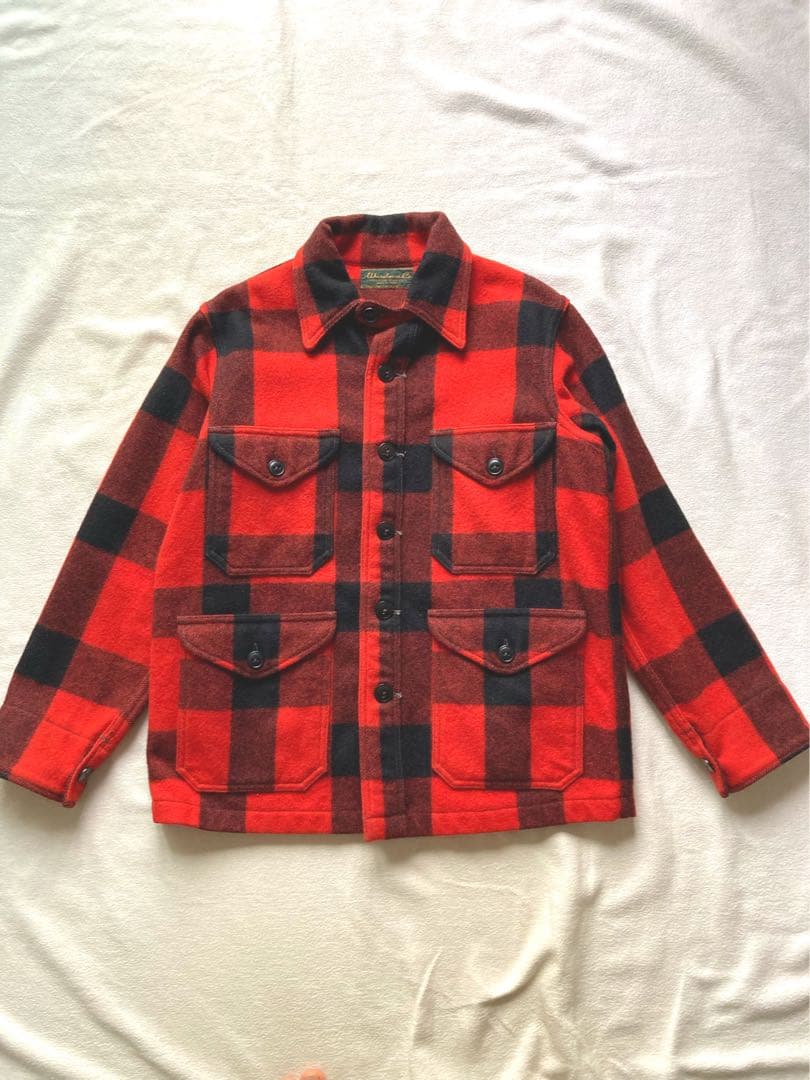 WAREHOUSE マッキーノジャケット　バッファローチェック　レッド　美品