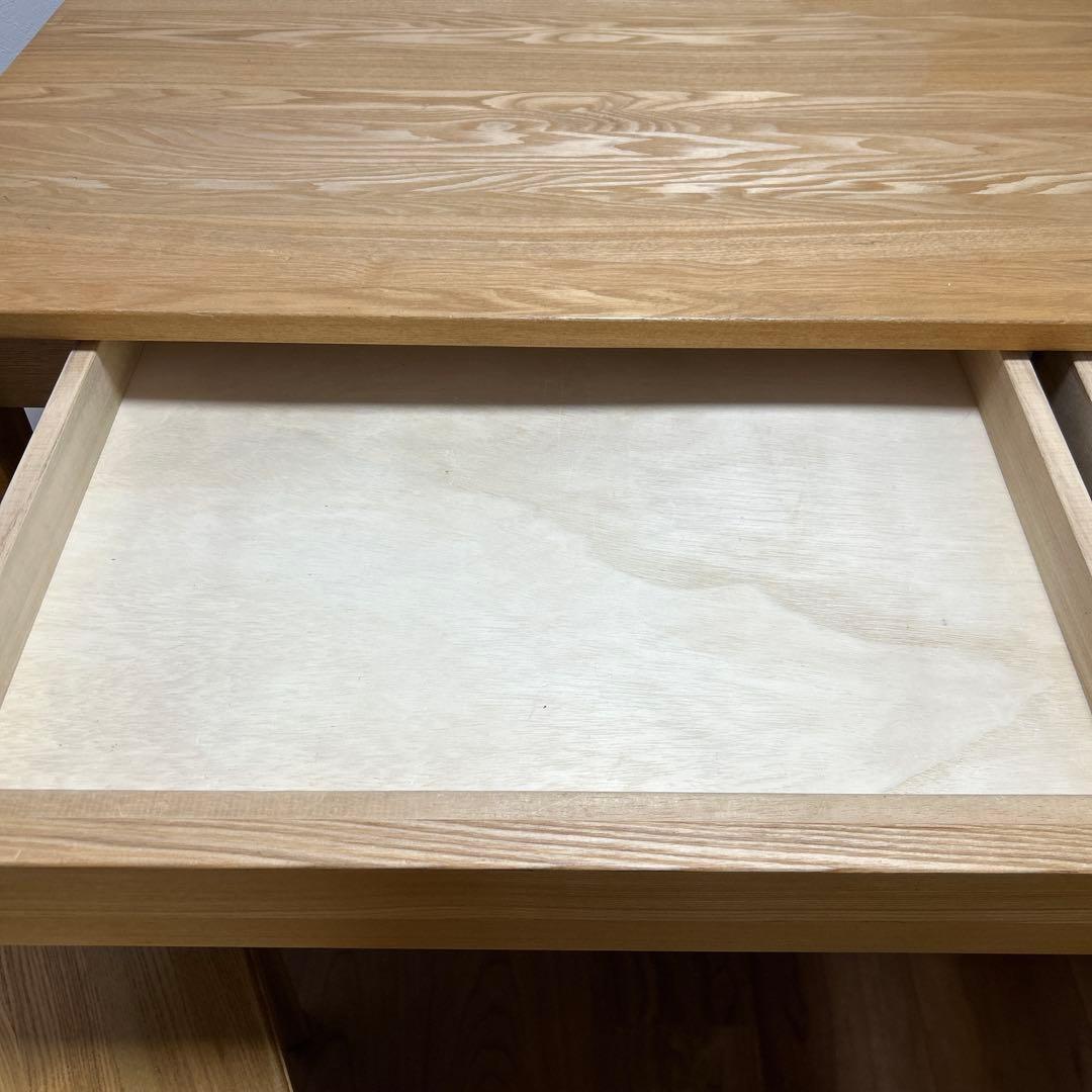 取りに来られる方限定！無印良品 廃番品 タモ材 デスク ワゴン チェア一式