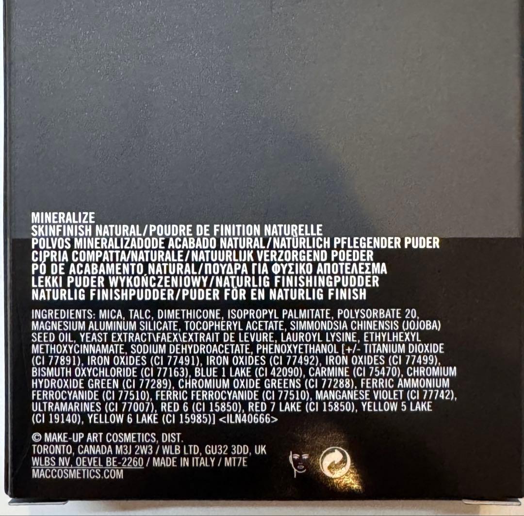 MAC ミネラライズスキンフィニッシュナチュラル【ライト】