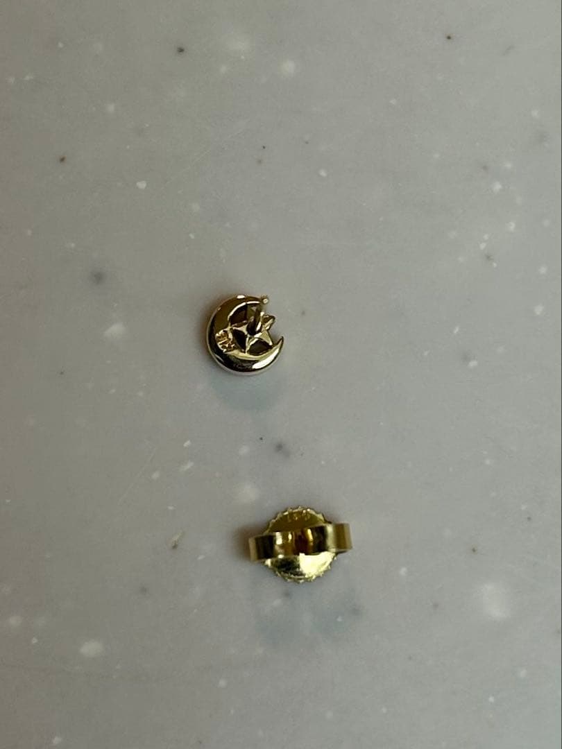 rescent Luna（クレセントルナ）18金シングルピアス　18k