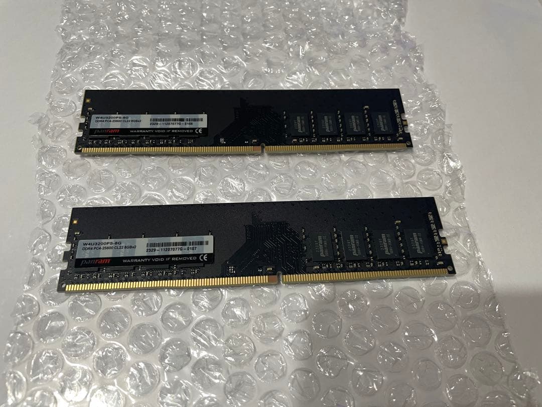 DDR4-3200 (PC4-25600) 8GB ×2枚 (16GB)