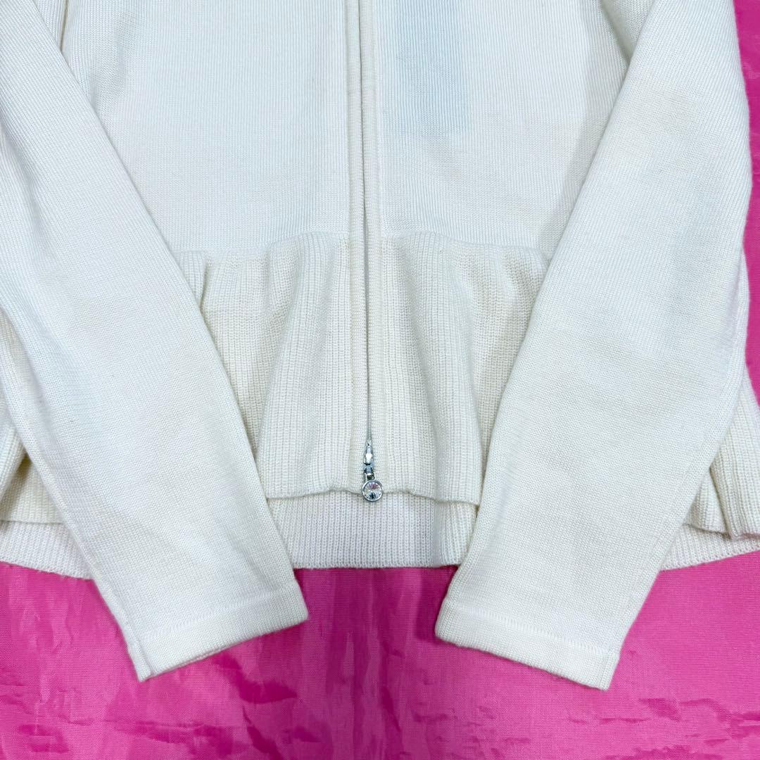 【美品✨】ルネ コペンハーゲンミンク カシミヤ混 パールジップ フーディー　36
