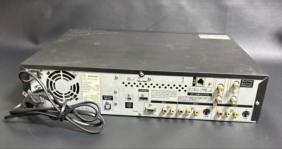 【現状品】シャープ　HDD・DVD・ビデオ一体型レコーダー　DV-ACV52