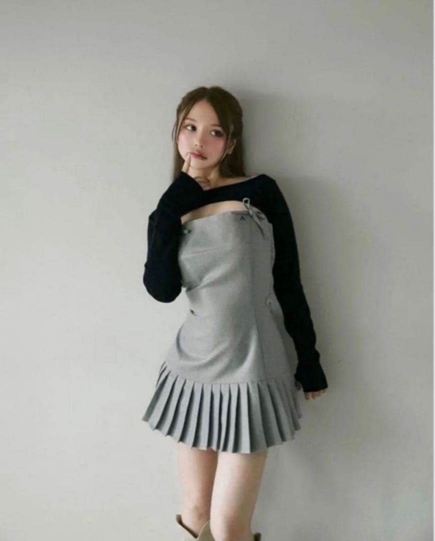 即日発送andmary Karen knit set mini dress