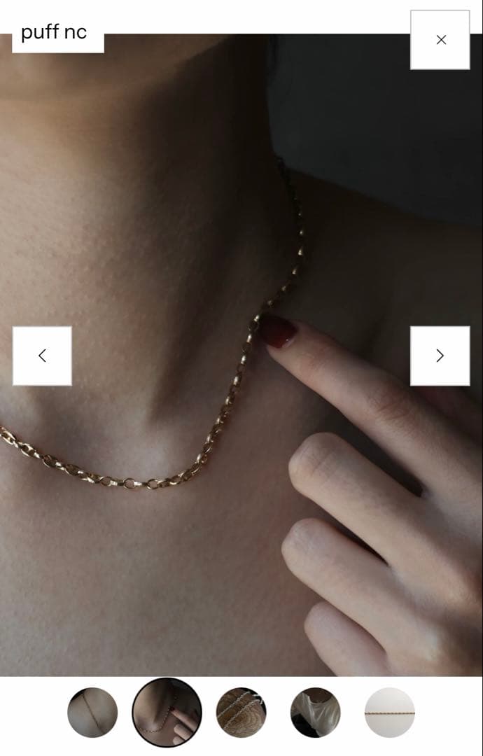 ⭐︎GAGAN ゴールド チェーンネックレスM(45cm) 18KGP