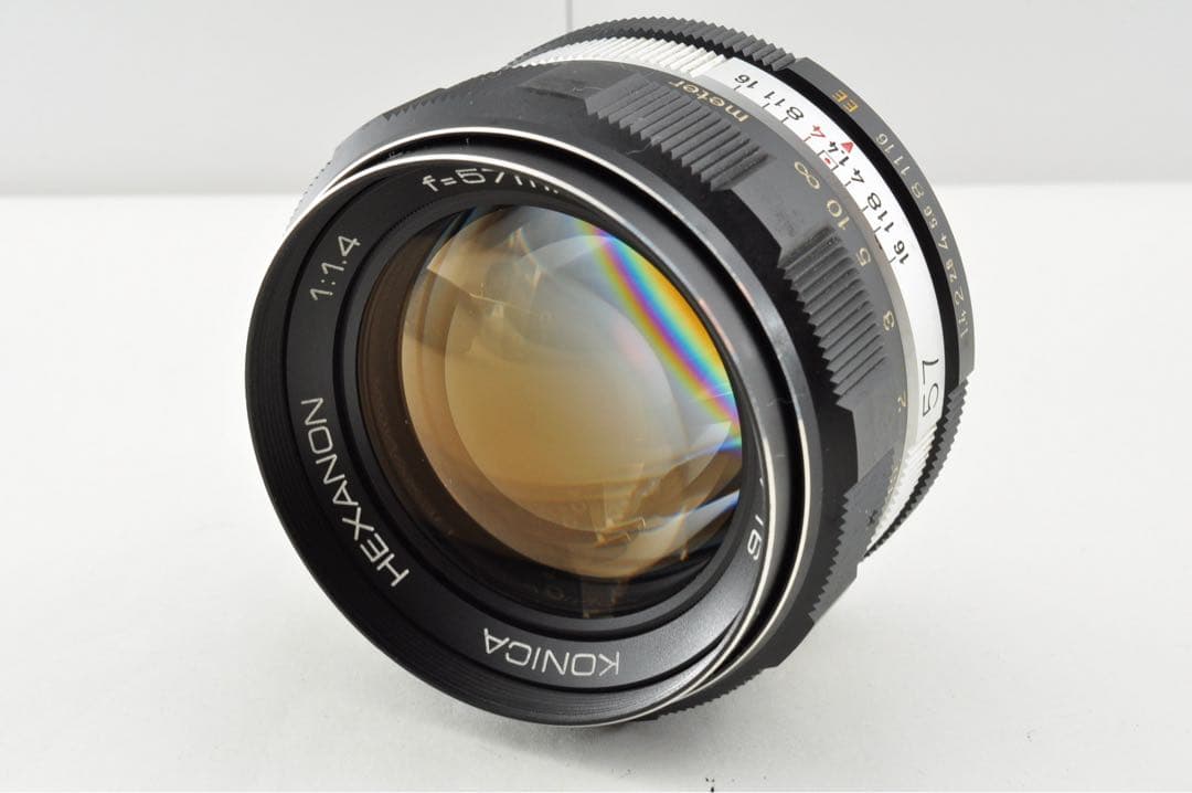美品 KONICA HEXANON 57mm f1.4 6枚玉　レンズ
