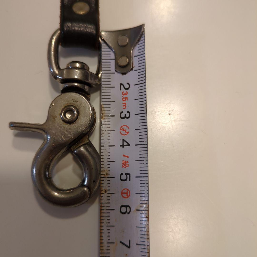 【週末値下】HTC ブラックレザー ウォレットチェーン スタッズ付き