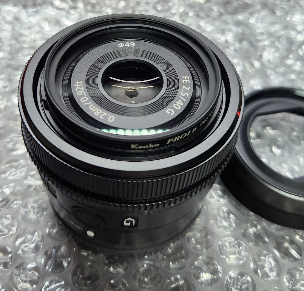 美品 SONY FE 40mm F2.5 G SEL40F25G プロテクター付