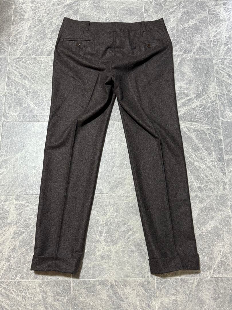 AMBROSI Super100'S アンブロージ ウール パンツ XL