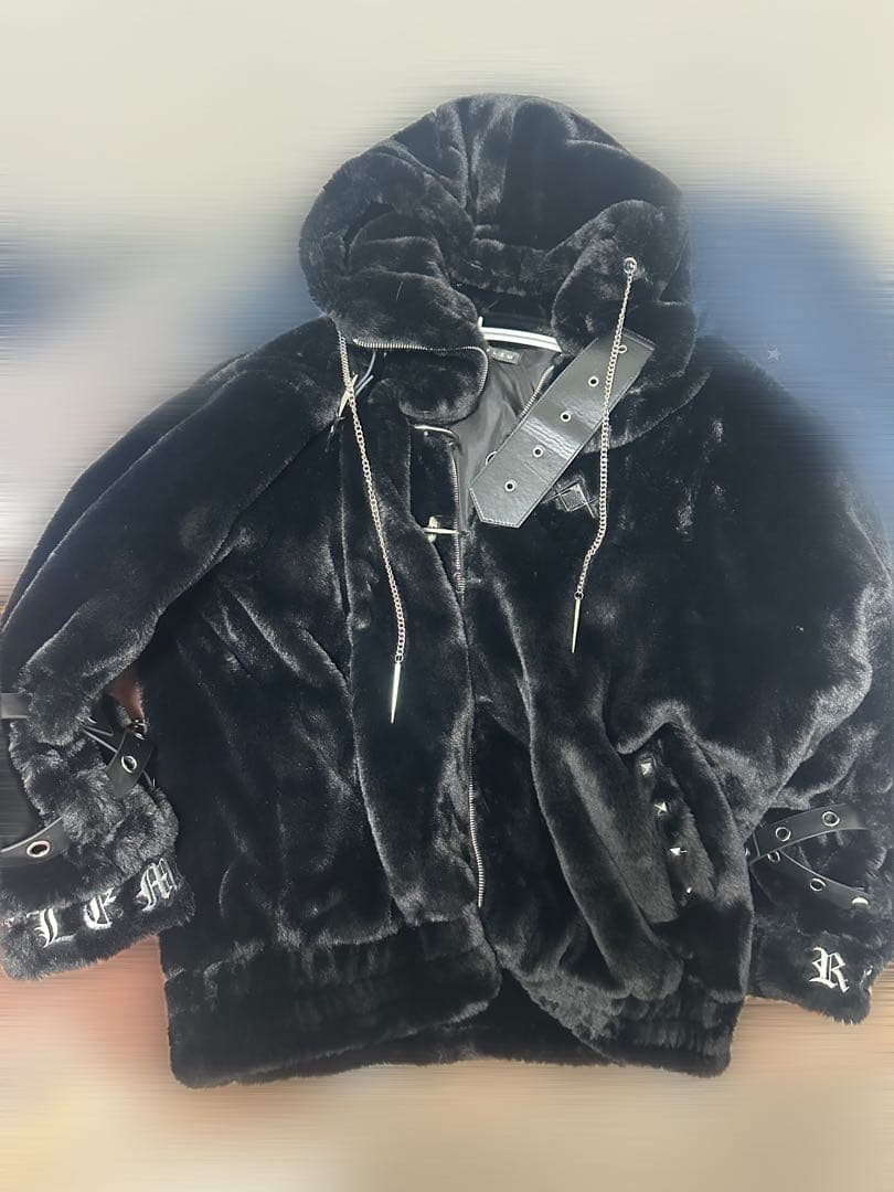 し*ふ様 「REFLEM/レフレム」ベルト付きハイネックファーパーカー/ファーブ