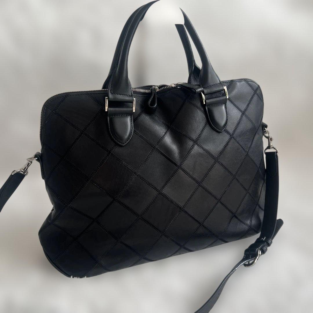 専用　TRION トライオン トートバッグ ボストントート（シボ革） パネル　ブ